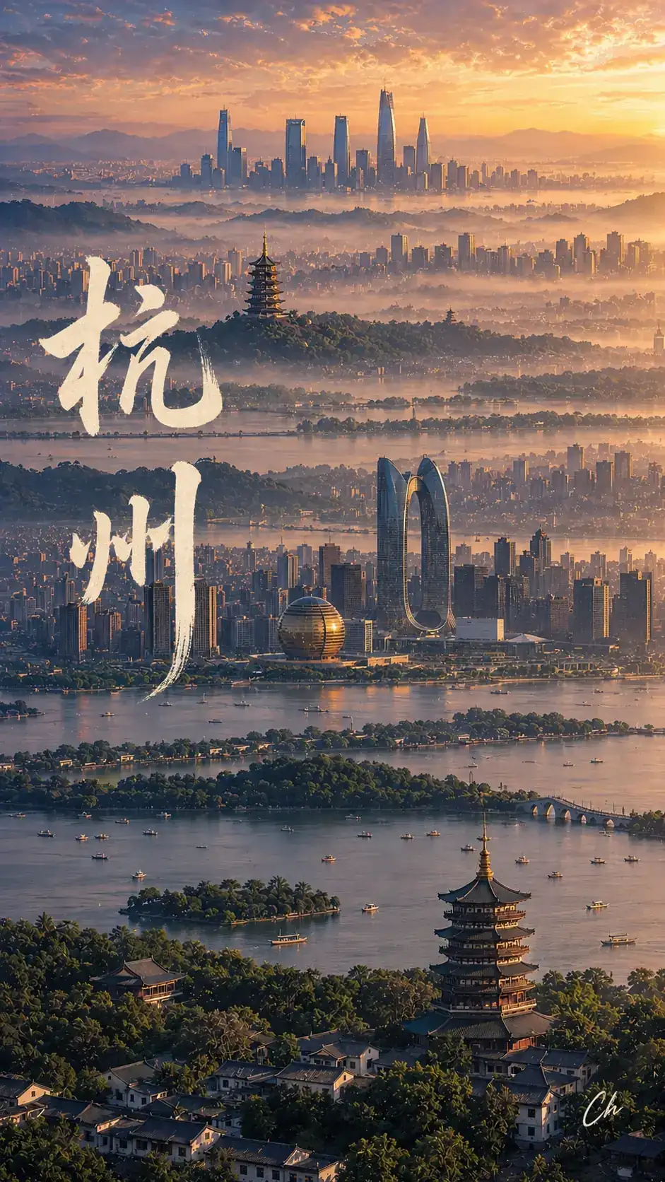 杭州豪宅全案设计与住宅设计 城市封面|澎升设计